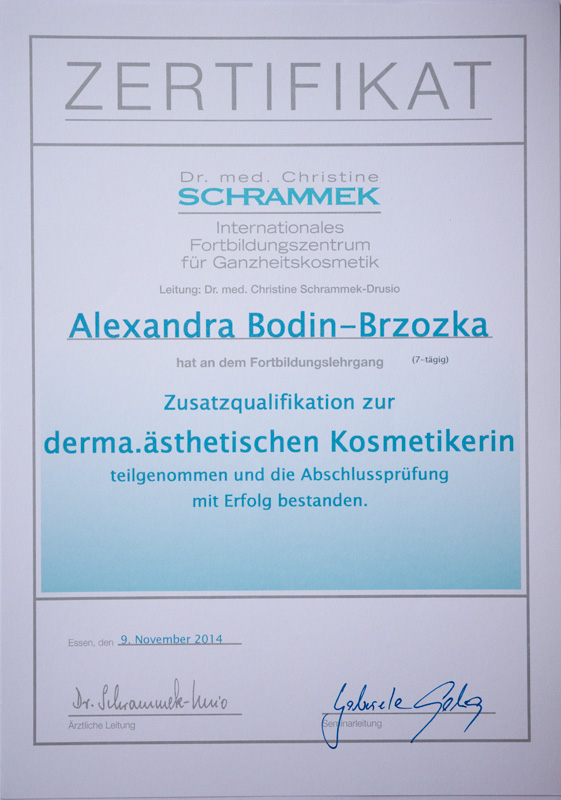 derma.ästhetische Kosmetikerin